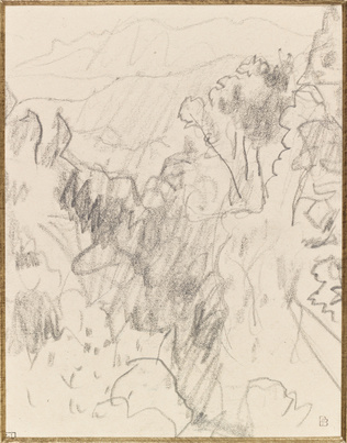 Pierre Bonnard - Paysage avec chaîne de montagnes