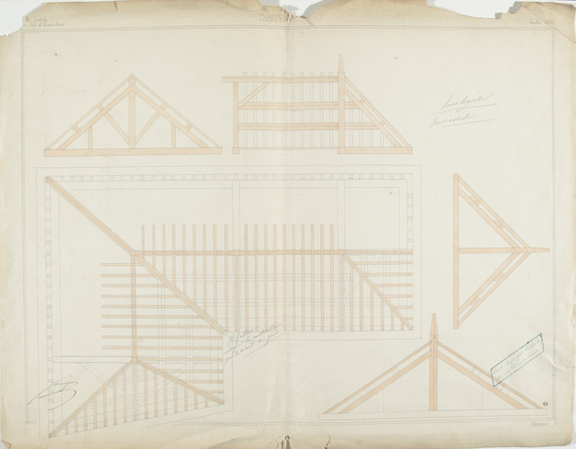 Léon Adhémar - Projet de charpente