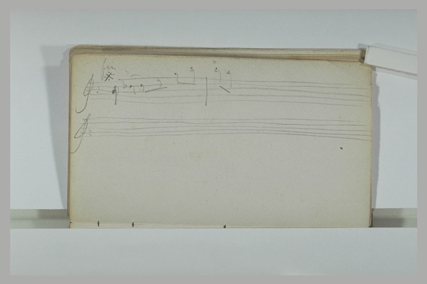 Alphonse de Neuville - Deux lignes de portée musicale