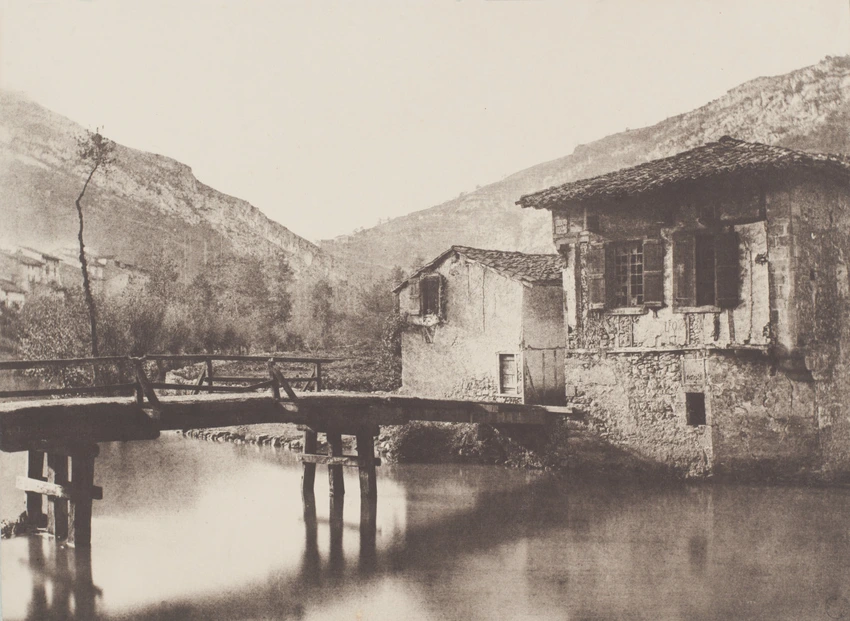 Arthur Algernon Taylor - La Passerelle du moulin, Le Mas d'Azil, Ariège