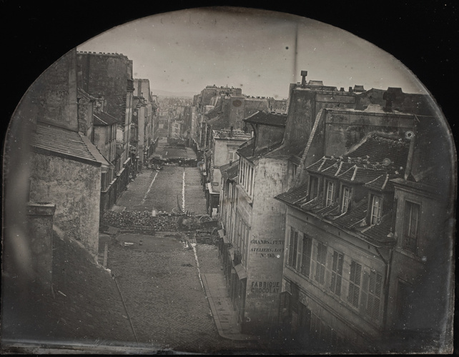 Thibault - La barricade de la rue Saint-Maur-Popincourt avant l'attaque par les ...
