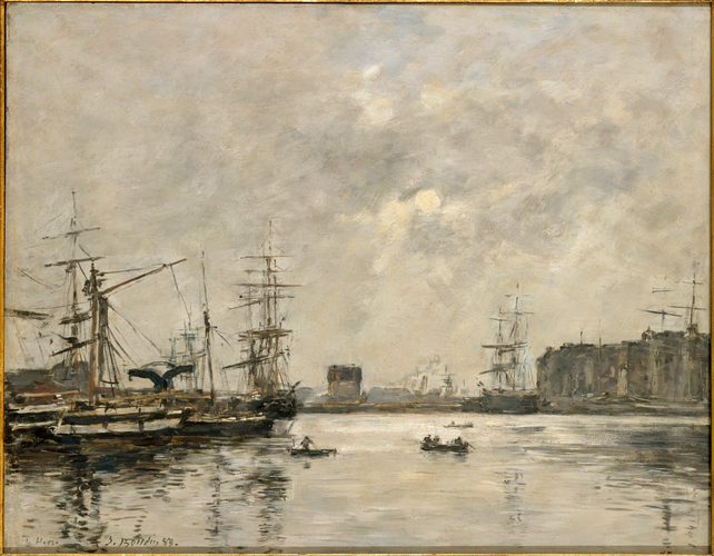 Eugène Boudin - Le Port du Havre, bassin de la Barre