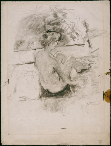 Edouard Vuillard - Modèle féminin nu, assis, de dos