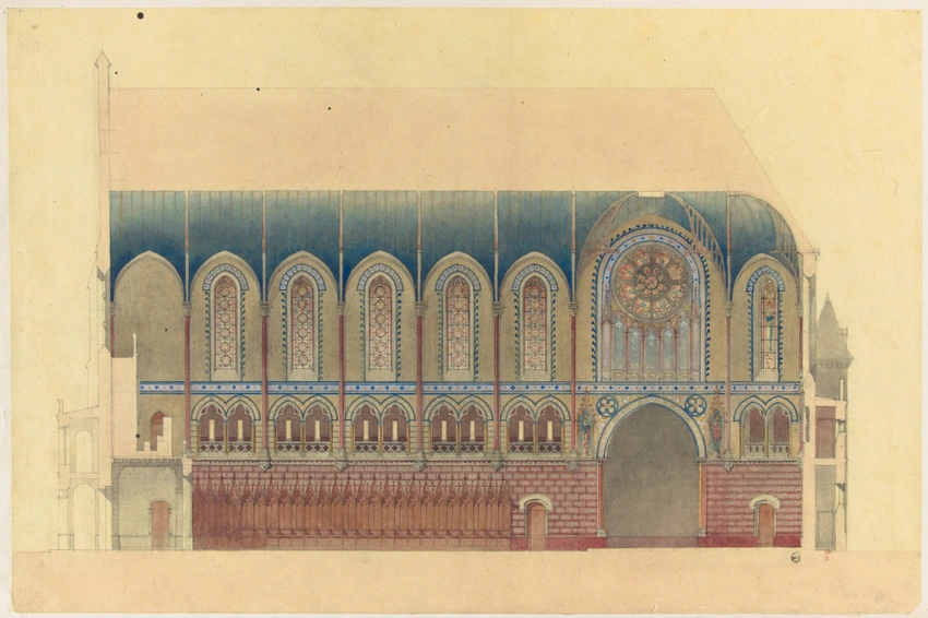 Chapelle du Sacré Coeur, coupe - Juste Lisch
