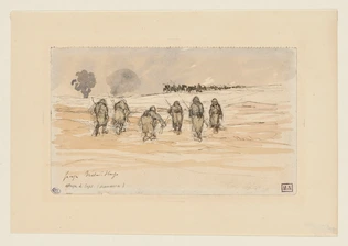 Soldats montant à l'assaut - Georges Victor-Hugo