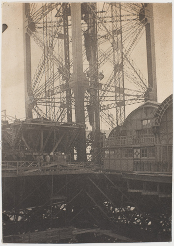 Henri Rivière - La Tour Eiffel - Vue de la première plate-forme : le restaurant ...