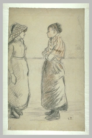 Camille Pissarro - Etude pour la causette