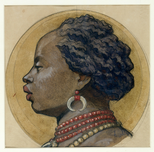 Charles Lameire - Comptoir d'Escompte, frise supérieure de la façade, Africa