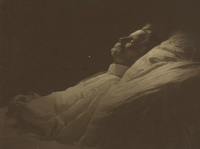 Eugène Carrière sur son lit de mort - Atelier Nadar