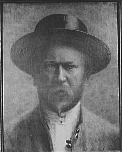 Christian Duteurtre - Photographie d'une peinture de Carlo Bugatti : autoportrai...