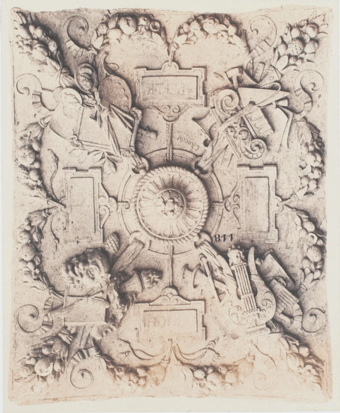 Edouard Baldus - Grande voûte d'arêtes, d'Emile Knecht, décor du palais du Louvr...