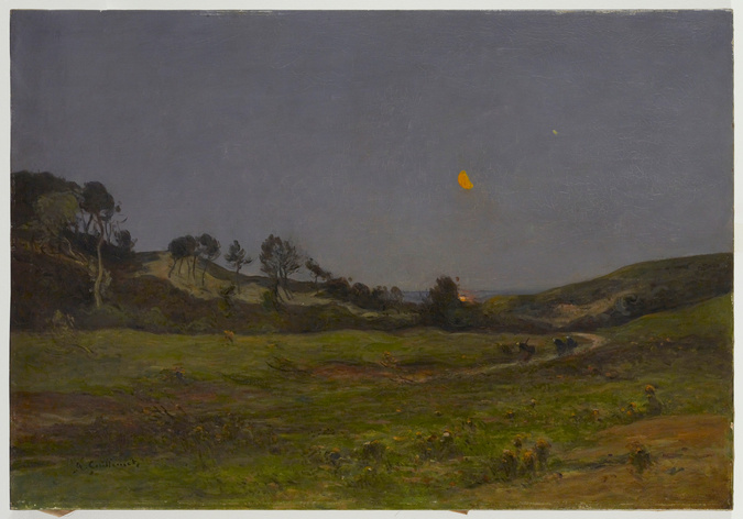 Antoine Guillemet - Le Soir dans les dunes à Equihen