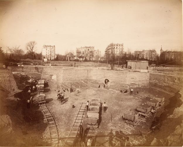 Anonyme - Etat d'avancement des travaux au 3 avril 1887, pile n°1