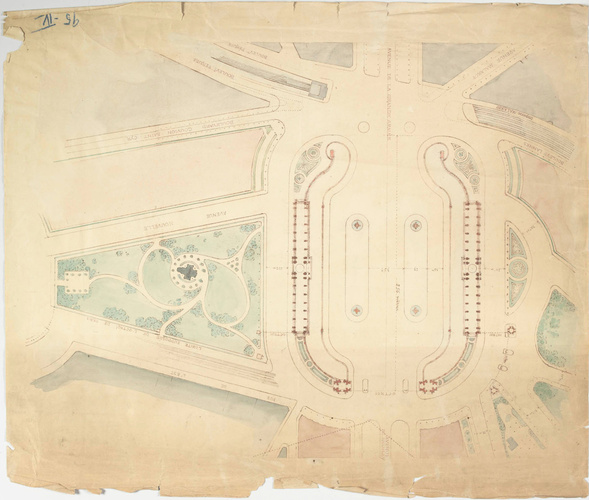 Jean-Camille Formigé - Projet d'aménagement de la Porte Maillot, plan