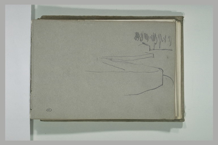 Alphonse de Neuville - Esquisse d'un paysage
