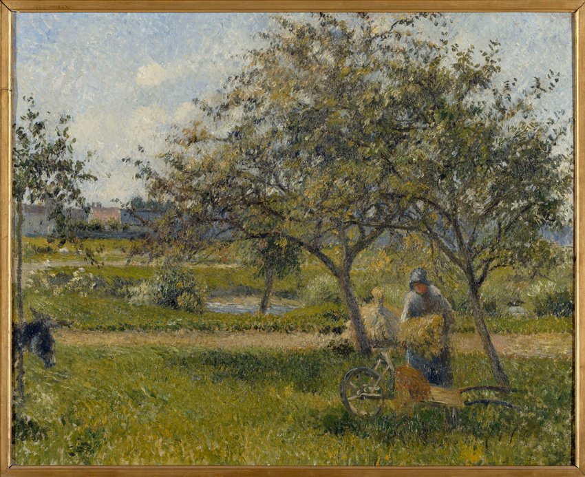 Camille Pissarro - La Brouette dans un verger, le Valhermeil, Auvers-sur-Oise