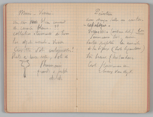 Charles-Justin Le Coeur - Carnet de notes concernant son voyage en Italie
