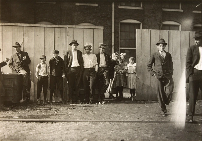 Lewis Hine - These are all workers in Hosiere Mills
