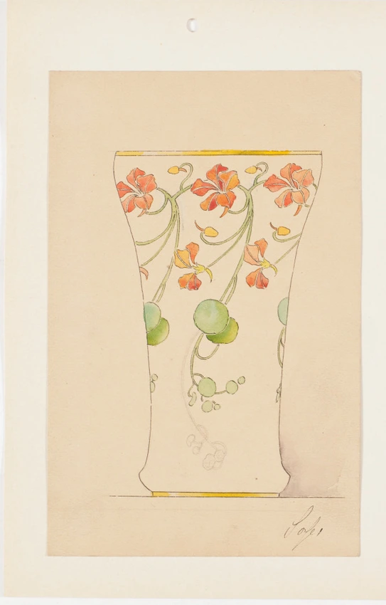 Modele pour coupe émaillée - Théophile Soyer