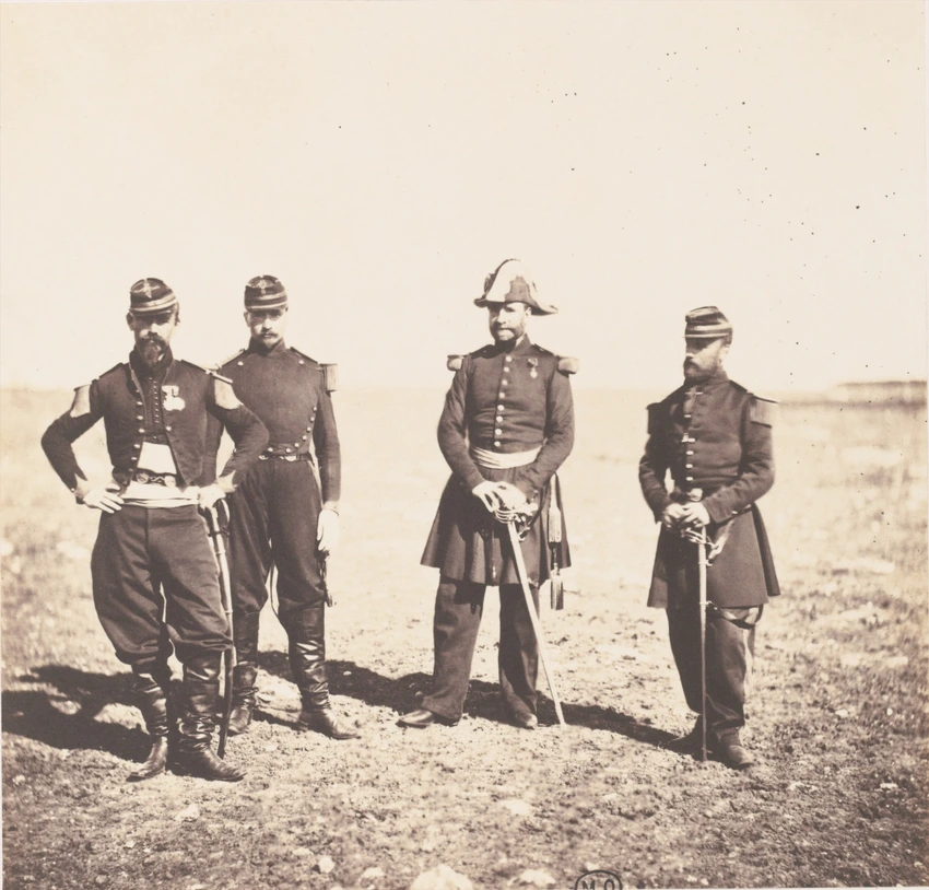 Genl. Beuret and Officers of his Staff - Roger Fenton