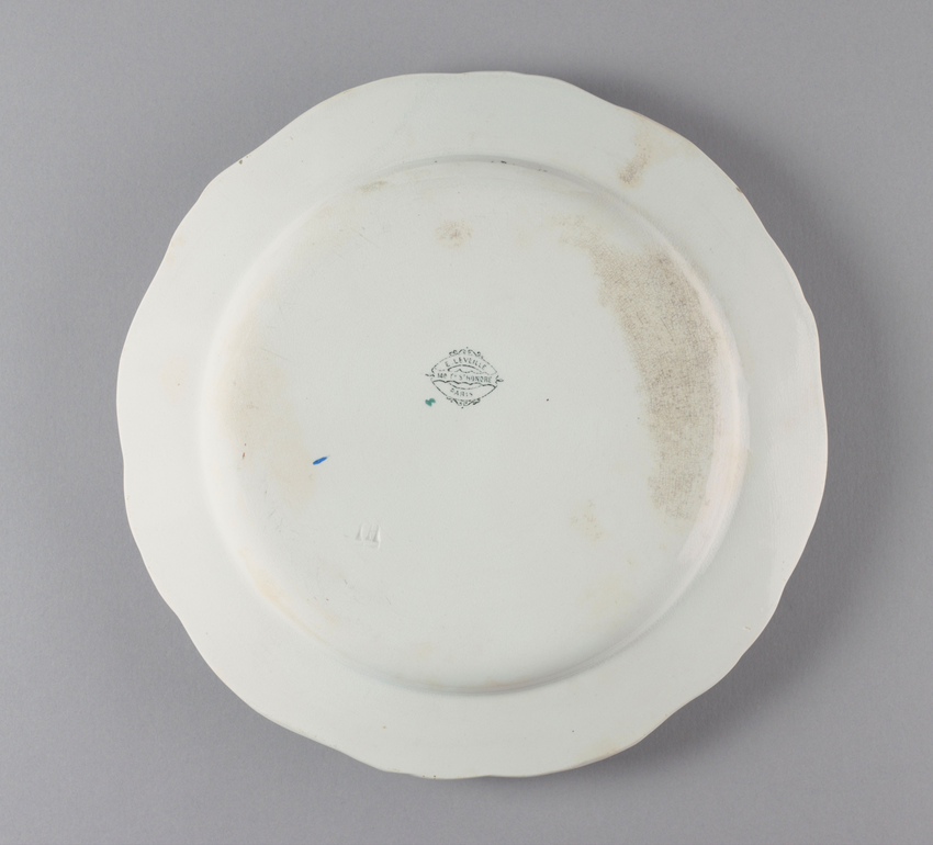 Assiette plate, service "Bracquemond-Rousseau" - Félix Bracquemond