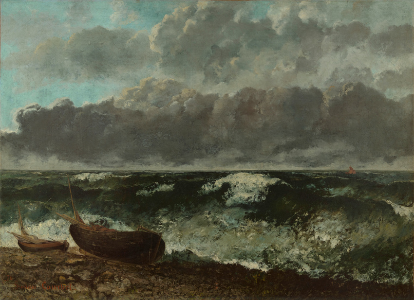 Gustave Courbet - La Mer orageuse