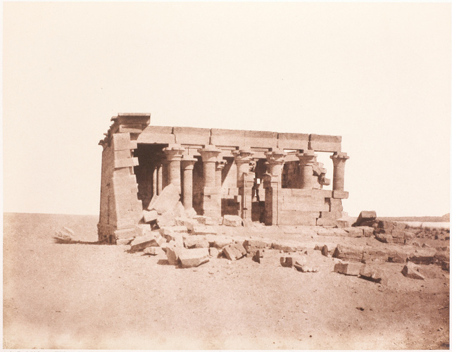 Félix Teynard - Mouharrakah, Hiera-Sycaminos - Vue générale du temple