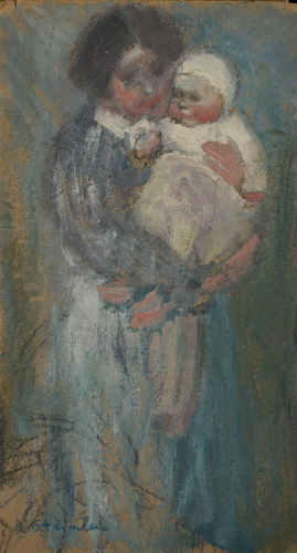 Théophile Alexandre Steinlen - Femme portant un enfant dans ses bras