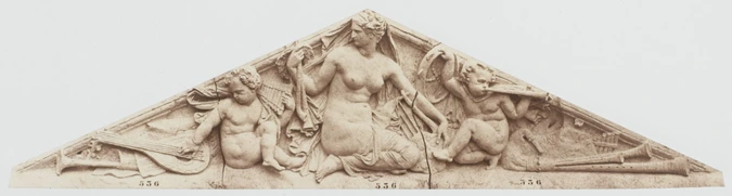 Edouard Baldus - "La Musique", sculpture de Félix Chabaud, décor du palais du Lo...