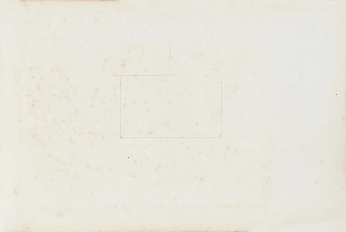 Enguerrand du Suau de la Croix - Dessin de rectangle, vide