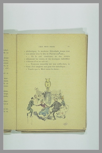 Page 15 du Chat Noir - Guide : figures dansant autour du Veau d'or
