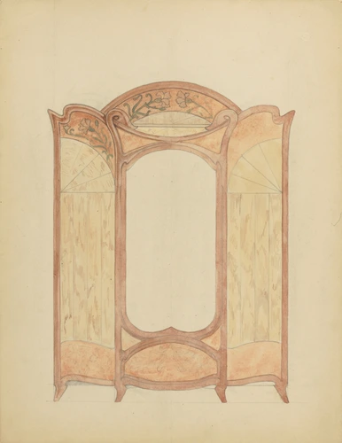 Eugène Belville - Armoire avec miroir