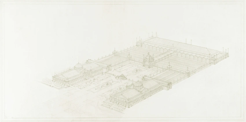 Projet d'ensemble pour l'Exposition de 1889 sur le Champ-de-Mars - Jean-Camille Formigé
