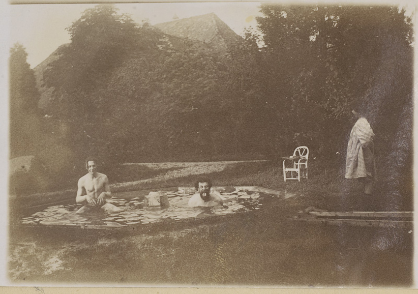 Pierre Bonnard - Claude Terrasse, Henri Jacotot et Charles Bonnard au Grand-Lemp...