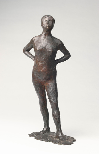 Edgar Degas - Danseuse au repos, les mains sur les hanches, jambe gauche en avan...