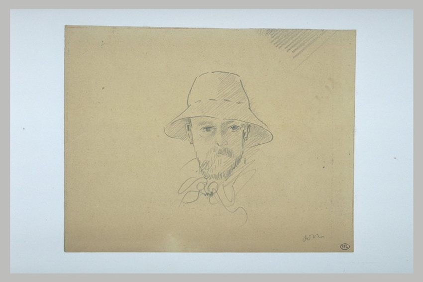 Odilon Redon - Portrait de l'artiste au chapeau de paille