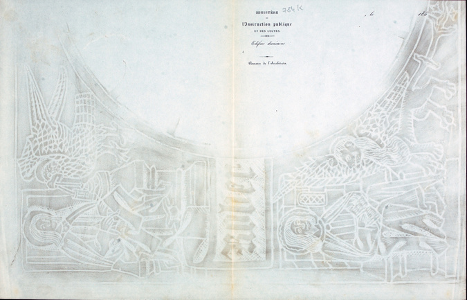 Victor Ruprich-Robert - King's college à Cambridge, estampage