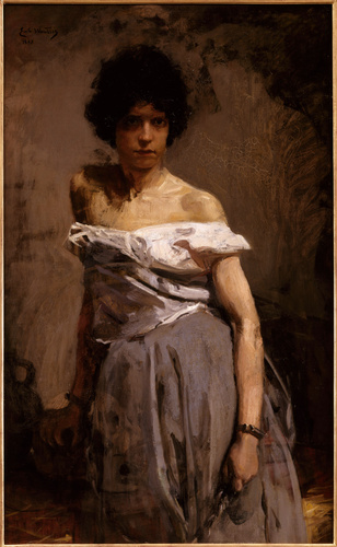 Emile Wauters - Gitana prisonnière