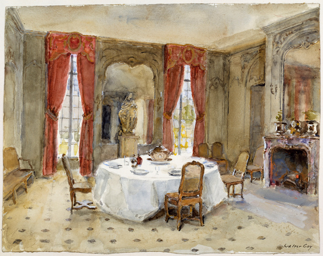 Walter Gay - La salle à manger du château du Bréau