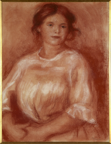 Auguste Renoir - Jeune fille assise sur une chaise