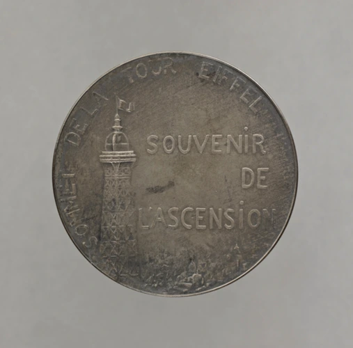 Alexandre Charpentier - Sommet de la Tour Eiffel, souvenir de l'ascension
