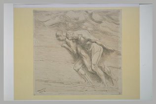 Constantin Meunier - Au Pays Noir : deux haleurs nus