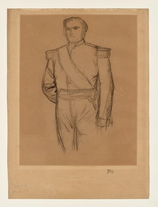 Etude pour le portrait du prince Napoléon - Ernest Hébert
