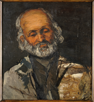 Tête de vieillard (le père Rouvel à Bennecourt ?) - Paul Cézanne
