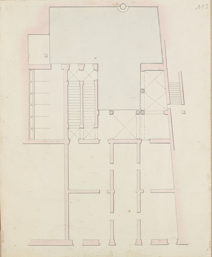 Louis Boitte - Plan d'un bâtiment