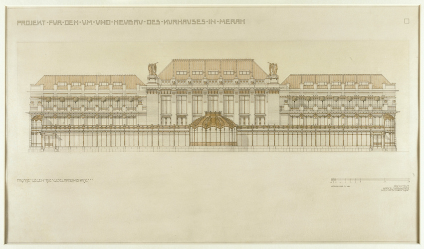 Marcel Kammerer - Projet pour un établissement de cure à Merano (Italie), étude ...