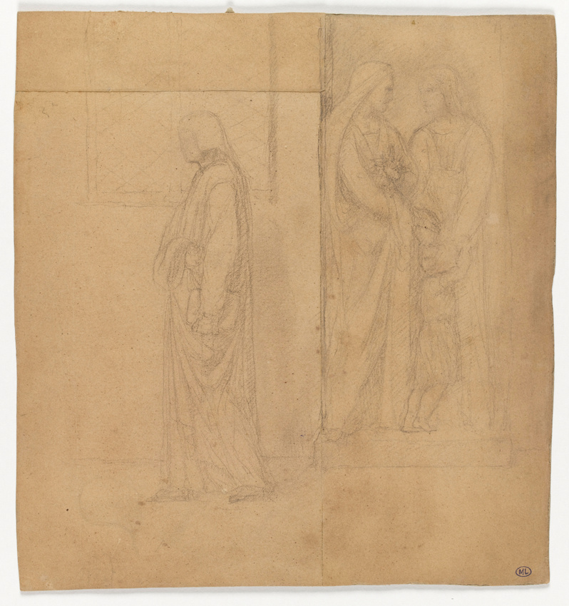 Carte Postale Dante et Béatrice, de Dante's `Divine