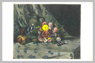 Paul Gachet - Fleurs, pot et petit vase