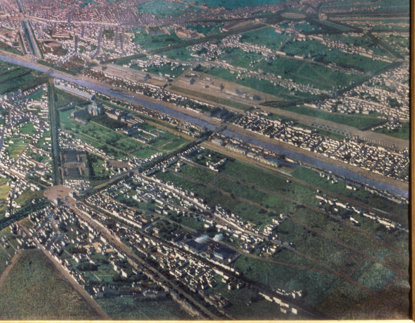 Victor Navlet - Vue générale de Paris, prise de l'Observatoire, en ballon