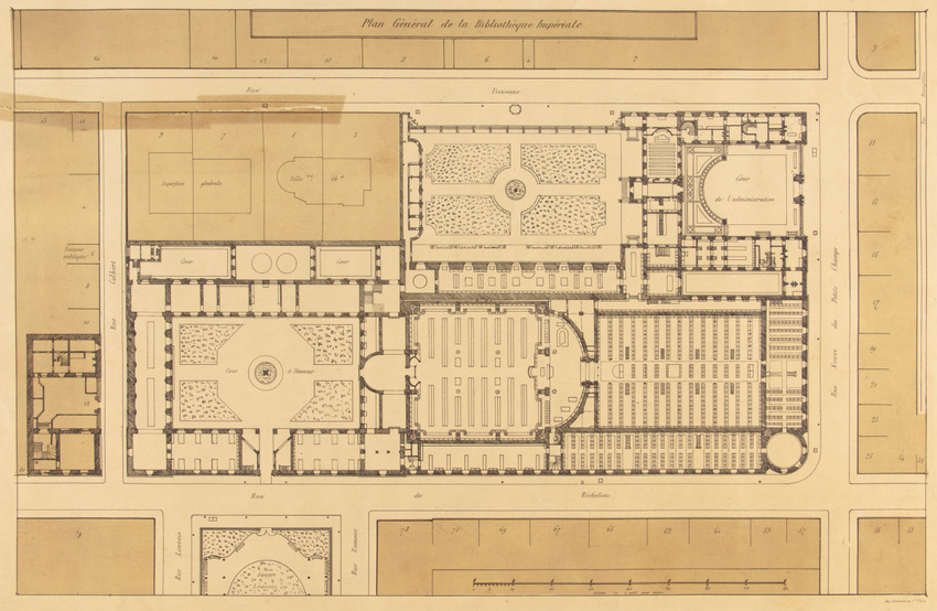 Anonyme - Plan général de la bibliothèque impériale